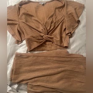 Beige Pants Set size:small